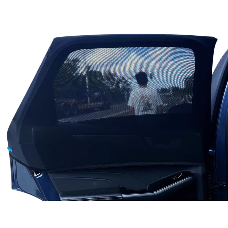 Car Rear Side Window Sunshade-2 Pack,Screen car Camping Trip,Breathable Soft