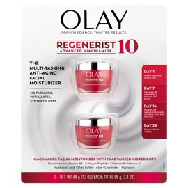 Olay Regenerist 10 Advanced Niacinamide Anti-Aging Facial Moisturizer With 10 Advanced Ingredients  Hydration Pack 2 of 48 g                          