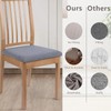 LOPYXBR Dining Chair Seat Covers Set of 6 Jacquard Dining