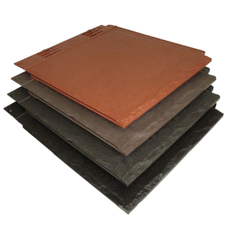 Slate Grey Enviro Tile Slate Roof Lightweight Synthetic Plastic Roofing