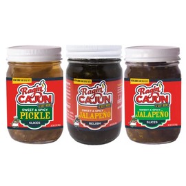 Variety Pack Try Them All (1 Jalapeno Relish, 1 Jalapeno Slice, and 1 Pickle Slice)