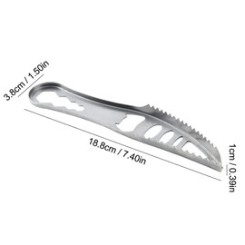 3Pcs Silver Fish Scaler Remover,Stainless Steel Cooking Tools Seafood Tools Cleaner Kitchen Remover Portable Fish Scale Remover Fish Cleaning Peeler Scraper Bottle Opener SeafoodTools Scaling Cleaning