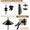 Garbuildman Squirrel Baffle for Bird Feeder Pole, Outside Pole Mount