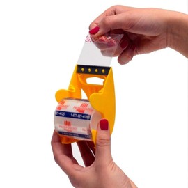 Seal-It Super Clear Shipping Tape on PalmGuard Dispenser 2 Inches x 800 Inches, Pack of 6, 4,800 Inches Total (70603-6)