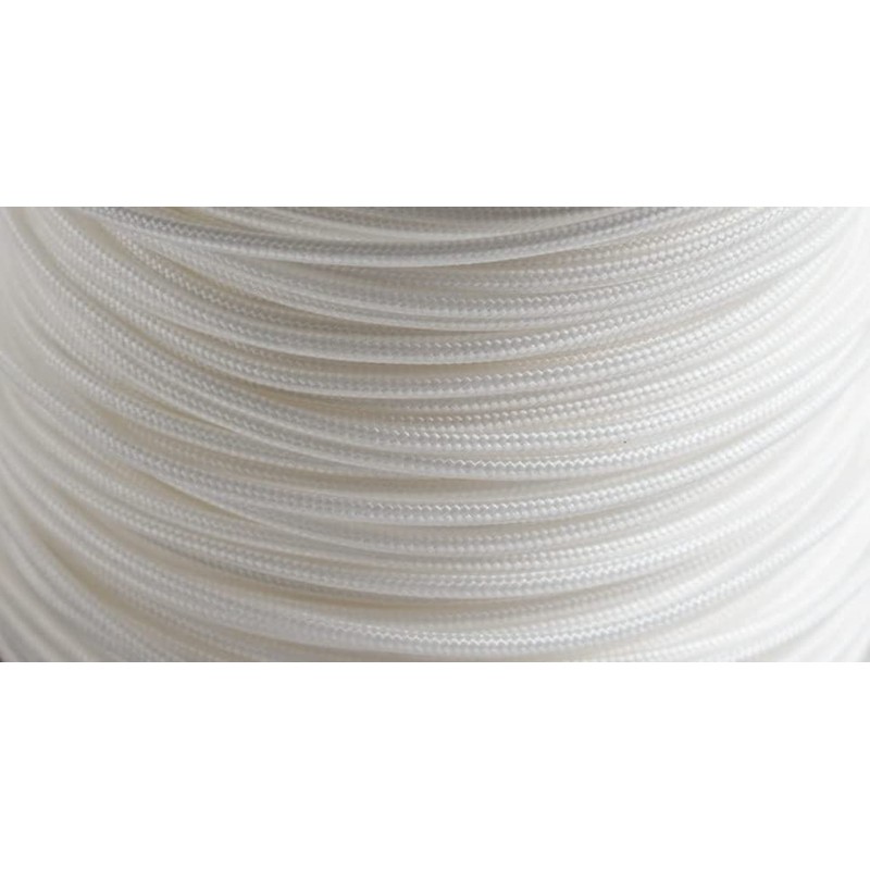 SEAC Unisex's Dyneema for Spearfishing, 50 mt, Waxed White, Ø1.1mm