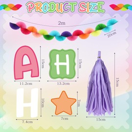 Qilery Classroom Bulletin Board Decoration Bulletin Board Cutouts Paper Fans Garlands Tassel Motivational Decor for School Preschool Elementary Chalkboard(Amazing Things Happen Here,Macaron Color)