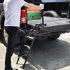 42" Foldable Pickup Truck Tailgate Ladder with Grab Handle |