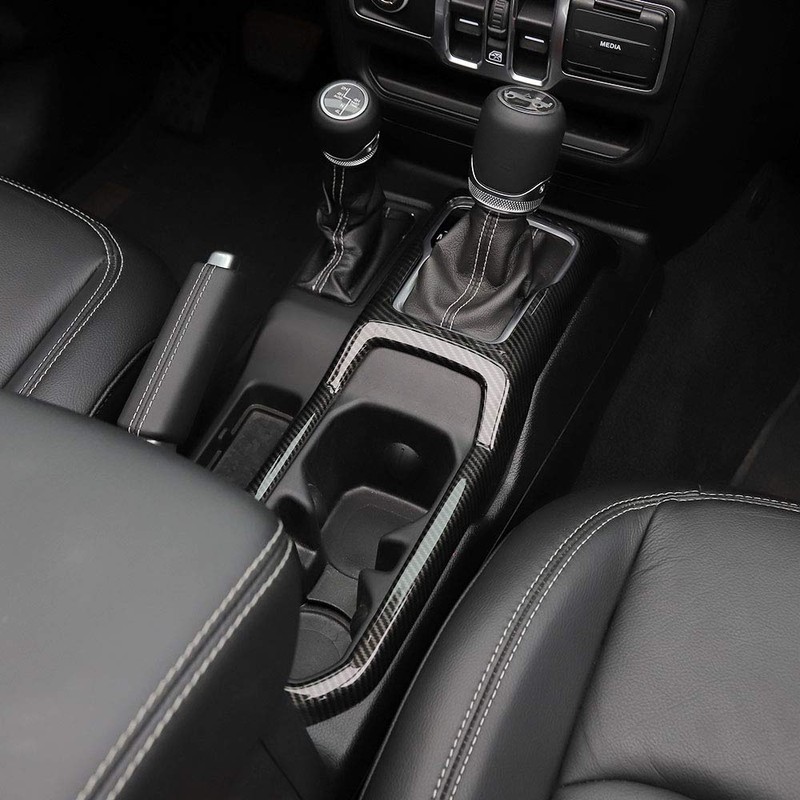 JeCar Gear Shift Cup Holder Panel Trim Cover for Jeep