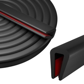 JOYOLA EPDM Frame Profile Edge Protection Profile, Edge Protection Sheet 2 mm x 3 m Rubber Seal, Flexible Edge Protection Rubber in U-Shape Edge Protection Rubber for Car Doors, Doors, Windows, Metal