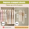 Space Saving Hanging Garment Bag with Self Compression Zipper with