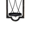 Gothic Candle Sconce Set of 2 -Gold Black Metal Wall