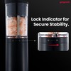 GATGOODS Electric Salt and Pepper Grinder Set, 2 Pack -