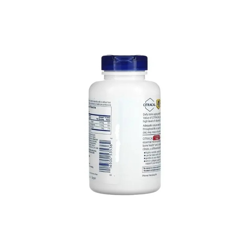 Calcio y Vitamina D3 Bayer Citracal Max con Zinc y