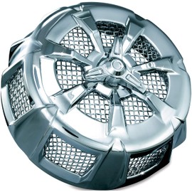 Kuryakyn 9439 Alley Cat Air Cleaner/Filter Cover for 1999-2017 Harley-Davidson Motorcycles, Chrome