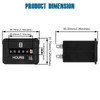 Runleader Mechanical Hour Meter for Maintenance,Volt.DC 6V to 80V for