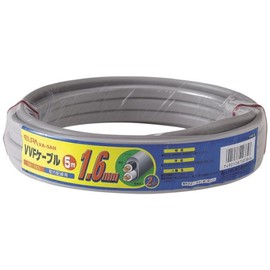 ELPA VA-5AH VVF Cable, 2 Cores, 0.06 inch (1.6 mm), 16.4 ft (5 m)