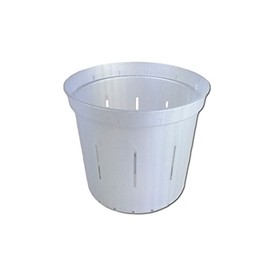 3" Slotted Clear Orchid Pots - 3 Pack (White Pearl)