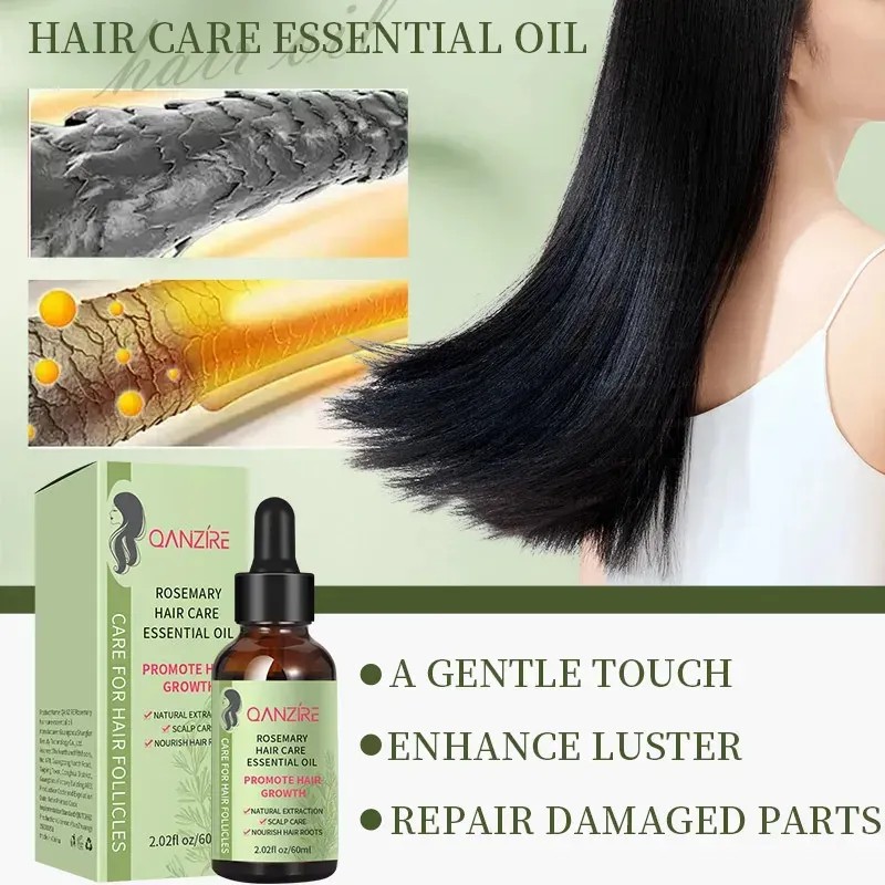 Sérum Capilar Natural De Romero, Aceite Nutritivo Y Reparado