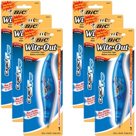 BIC White-Out Exact Liner Correction Tape Pen 1/5"x236" 6-PACKS Pens (WOELP11)