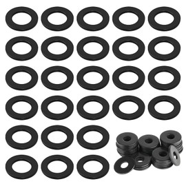Pack of 50 Flat Washers M8, Metal Body Washers Spacers Assortment, Washers Stainless Steel Washers Set for Screws & Threaded Rod & Nuts, Washers Black