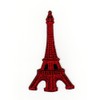 Eiffel Tower Red Paris France Sew-On Sew-On Patch Iron-On Patch