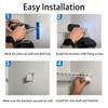 8 Pack Wire Shelf End Brackets,Heavy Duty White Plastic Closet