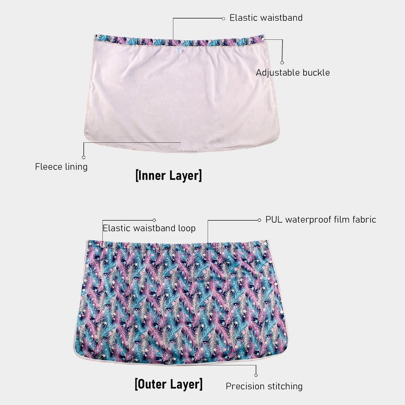 Wearable Incontinence Bed Pad Washable Highly Absorbency Incontinence Bedwetting Mattress