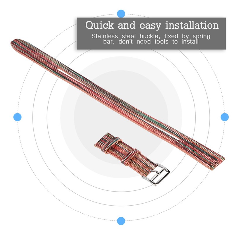 Color Double Circle Leather Watch Strap For Watch Serise1/2/3 42mm