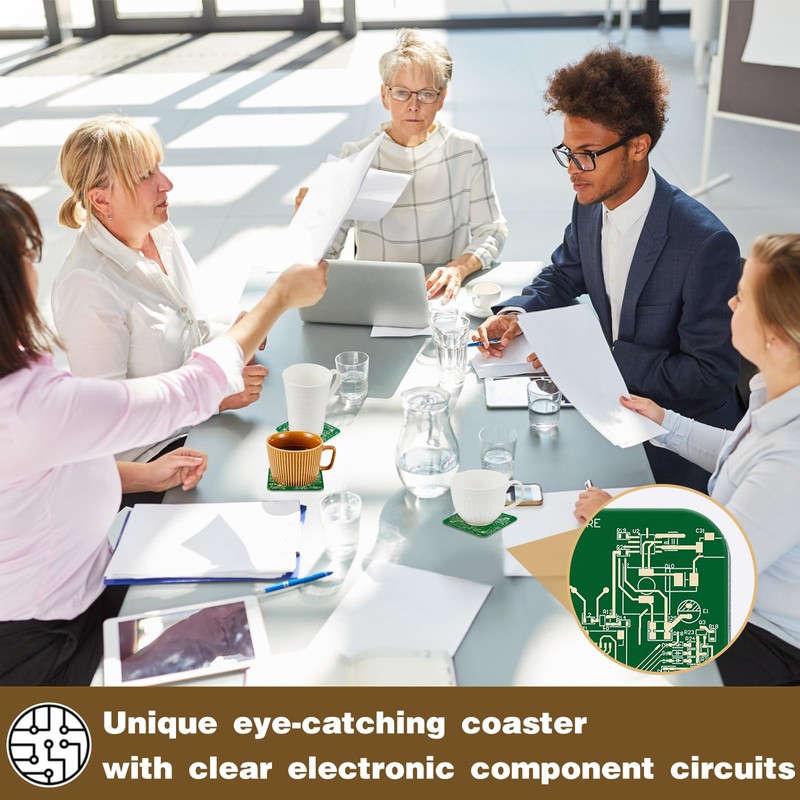 Circuit Board Coasters PCB Coasters Immersion Gold Circuit Board Coasters