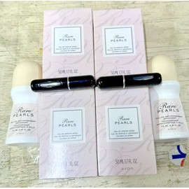 4-AVON RARE PEARLS SPRAY1.7 OZ. 50 ml-FREE 2 DEODRANT AND 2 TRAVEL SPRAY 888761012926