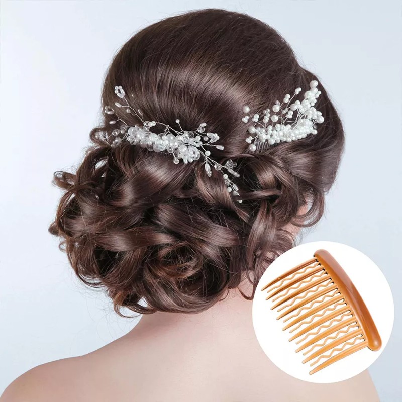 bjtggd 12 Peines Laterales De Plástico Para Cabello Fino, 4
