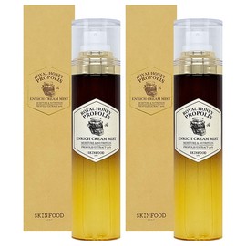 Skinfood Royal Honey Propolis Enrich Cream Mist 120ml x 2 Portable Facial Mist / 스킨푸드 로열허니 프로폴리스 인리치 크림 미스트 120ml x 2개 휴대용 페이셜미스트