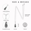 925 Sterling Silver Urn Pendant Necklace Teardrop Cremation Jewelry for