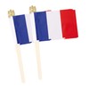 Lebei - Banderas pequeñas de mano con bandera francesa de