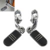 XFMT Chrome 1-1/4" 32mm Highway Engine Guard Foot Pegs W/Short