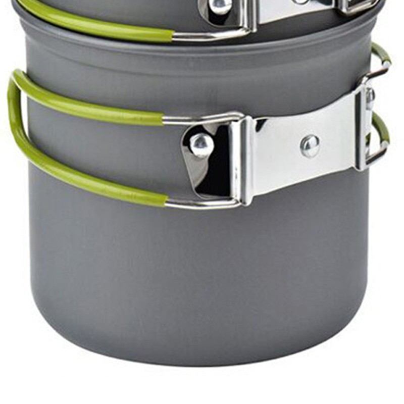 Camping Cookware Set Portable Camp Pot Aluminum Alloy Cooking Pot
