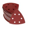 WINGONEER 50PCS 3.5" Inch 6 Hole Triangle Sanding Pad Details