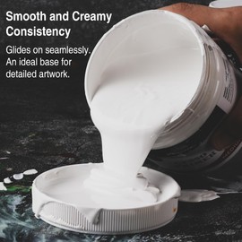PHOENIX Gesso Primer for Acrylic Painting - 16.9 Fl oz. / 500ml White Gesso for Canvas Surface Prep Medium for Oil Acrylic Paints
