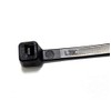 TR Ties Extra Wide Plastic Cable Ties - Black/White, Black