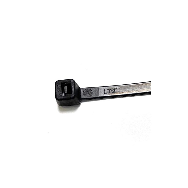 TR Ties Extra Wide Plastic Cable Ties - Black/White, Black