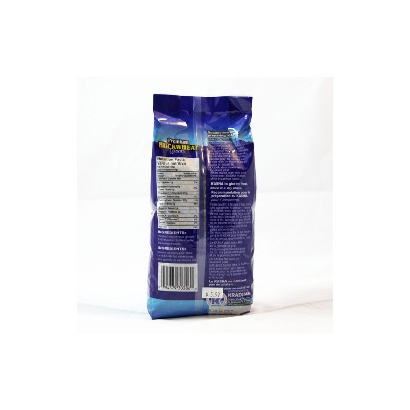 Roasted Buckwheat Groats 31.7 oz (900g) Organic, Gluten Free Kasha