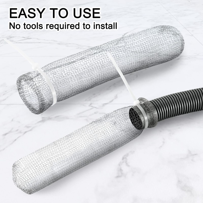 24 Pieces Lint Traps Washing Machine Stainless Steel Lint Snare