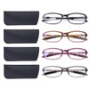 DOOViC 4 Pack Computer Reading Glasses Blue Light Blocking Anti