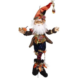 Mark Roberts Elves 51-37604 North Pole Jack O' Lantern Small 13.5 Inches