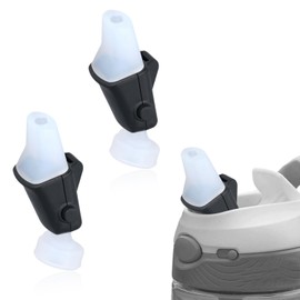 2 Pack Water Bottle Spout Replacement Parts, Soft Silicone BPA Free Lids Replacement for Contigo Mouthpiece Bite Valve Autospout Replacement Lid for Kids (Bottle not Include)