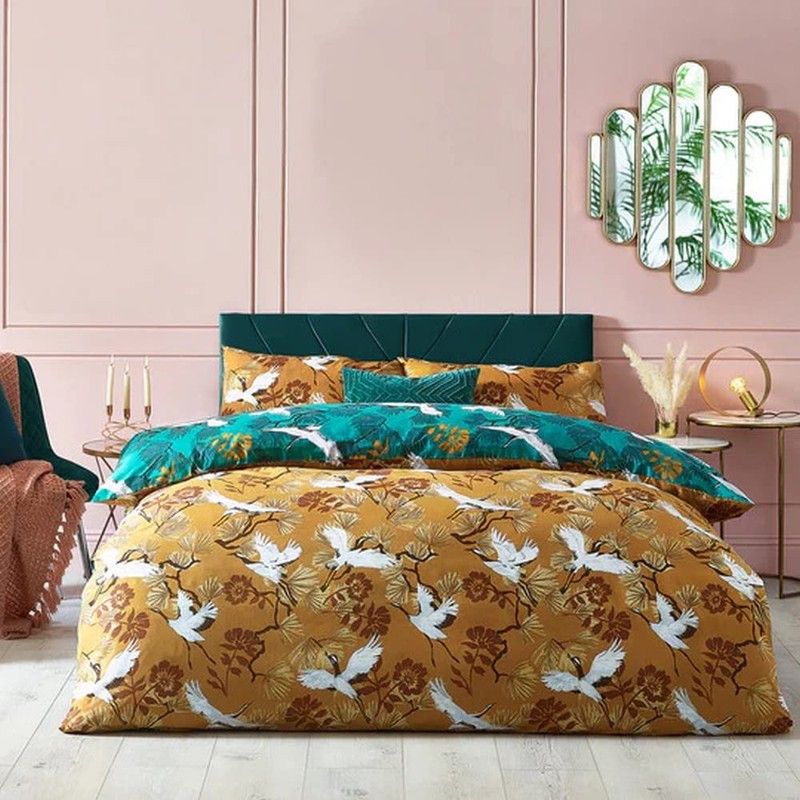 furn. Demoiselle Duvet Cover Set, Teal, 137 x 200 cm