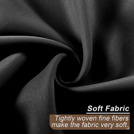 mstexa Black 132 Inch Blackout Curtains for High Ceiling Living Room Extra Long Room Darkening Curtain Thermal Insulated Sun Blocking Luxury Modern Grommet Curtains Privacy Drapes Tall Window 52x132