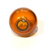 Globe New: Old Stock Hand Blown 3" Diameter Amber Glass