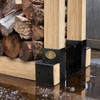 Ultdiyer Firewood Rack Outdoor Log Storage Bracket Kit,Heavy Duty Fire