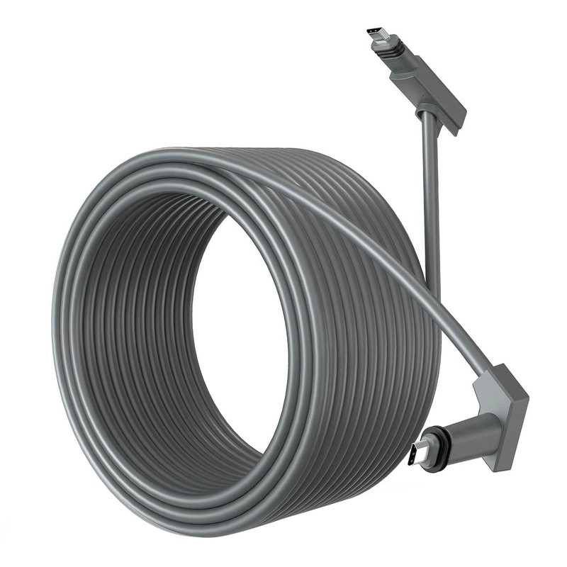 Rectangular Satellite Replacement Cable Waterproof Satellite Extension Cable Grey with